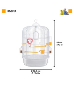 GABBIA PER UCCELLI "REGINA" BLU, 32.5XH49 CM - FERPLAST