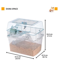 GABBIA PER CRICETI "DUNA SPACE", 57X47X54 CM - FERPLAST