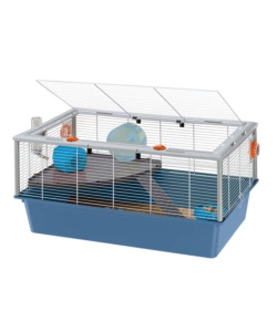GABBIA PER CRICETI 15 BIANCO E BLU,  78X48X39 CM - FERPLAST