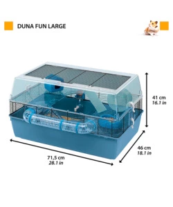 GABBIA PER CRICETI "DUNA FUN LARGE", 71,5X46X41 CM - FERPLAST