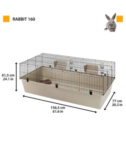 GABBIA PER CONIGLI "RABBIT 160", 156,5X77X61,5 CM - FERPLAST