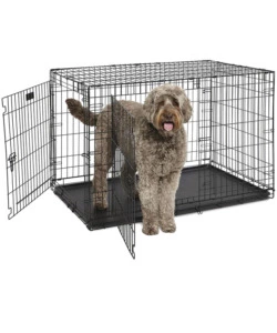 BOX PIEGHEVOLE PER CANI "DOG-INN 120" NERO, 123X76X81 CM