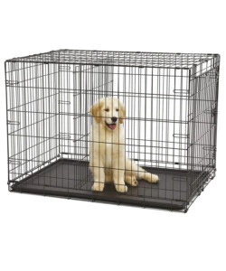 BOX PIEGHEVOLE PER CANI "DOG-INN 120" NERO, 123X76X81 CM