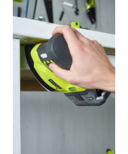 LEVIGATRICE ORBITALE PALMARE A BATTERIA RYOBI "R18PS-0" 18V, SOLO CORPO MACCHINA
