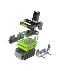 KIT CARICABATTERIE SINGOLO E BATTERIA DI RICAMBIO RYOBI "RC18120-140X" 18V 4AH