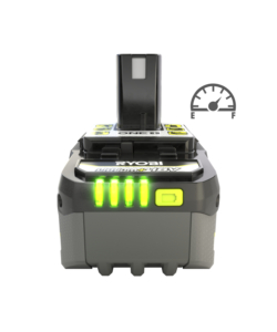 KIT CARICABATTERIE SINGOLO E BATTERIA DI RICAMBIO RYOBI "RC18120-140X" 18V 4AH