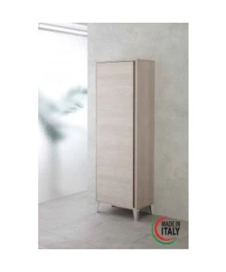 ARMADIO PORTASCOPE ROVERE CHIARO, 60X35X183CM