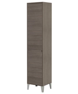 COLONNA PORTA BIANCHERIA ROVERE SCURO 40X35X183 CM