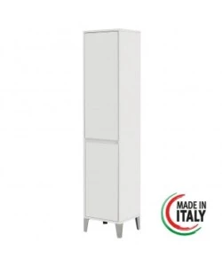 COLONNA PORTA BIANCHERIA BIANCA 40X35X183 CM