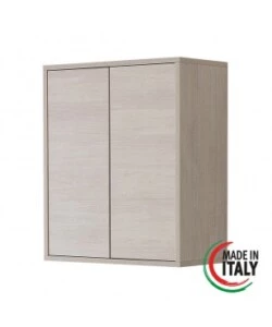 PENSILE 2 ANTE ROVERE CHIARO, 60X72X30 CM