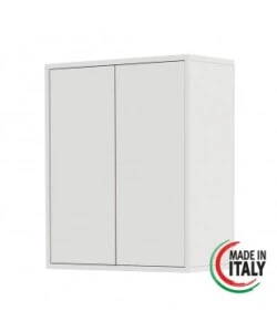 PENSILE 2 ANTE BIANCO LACCATO, 60X72X30 CM