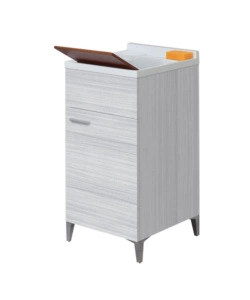 LAVATOIO "SLIM" ROVERE GRIGIO, 45X50X83 CM