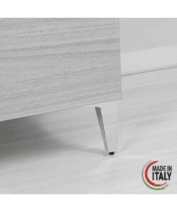 LAVATOIO "SLIM" ROVERE GRIGIO, 50X50X83 CM