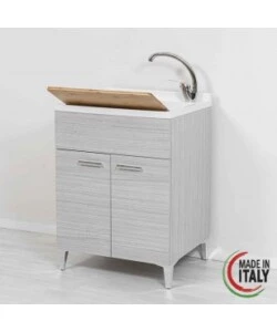 LAVATOIO STELLA ROVERE GRIGIO, 60X50X83CM