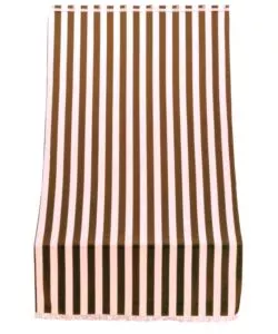 TENDA DA SOLE CON ANELLI PER PORTA ESSENZA RIGHE MARRONI H 300 X 140 CM