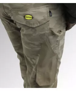 DIADORA PANTALONE DA LAVORO PANT ROCK CAMO PERFORMANCE GRIGIO CAMOUFLAGE, TG. L