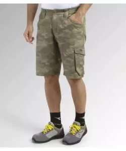 DIADORA BERMUDA DA LAVORO POLY CAMO GRIGIO CAMOUFLAGE, TG. M
