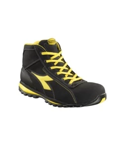 DIADORA SCARPE ALTE DA LAVORO ANTINFORTUNISTICHE GLOVE MID S3 NERO, TG 45
