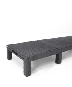 SET 2 PEZZI LETTINO PRENDISOLE "DAYTONA SUNLOUNGER" COLORE GRAFITE, 187,5X58X29 CM - KETER