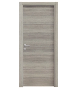 PORTA BATTENTE DA INTERNO REVERSIBILE IN ROVERE GRIGIO, 70X200 CM