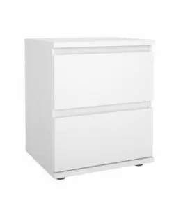 COMODINO 2 CASSETTI "NOVA" BIANCO 40,2X34X48,2 CM