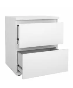 COMODINO 2 CASSETTI "NOVA" BIANCO 40,2X34X48,2 CM