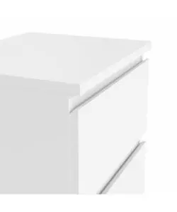 COMODINO 2 CASSETTI "NOVA" BIANCO 40,2X34X48,2 CM