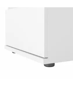 COMODINO 2 CASSETTI "NOVA" BIANCO 40,2X34X48,2 CM