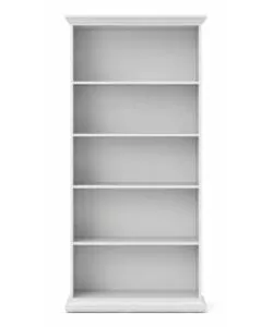 LIBRERIA "PARIS" BIANCA CON 4 RIPIANI, 96X36X200 CM