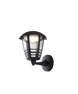 APPLIQUE LED "CLOE UP" NERO GOFFRATO 12W 800LM, 17X23X19,3 CM