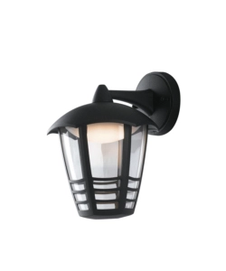 APPLIQUE LED "CLOE DOWN" NERO GOFFRATO 12W 800LM, 17X23X19,3 CM