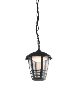 LAMPADA A SOSPENSIONE LED "CLOE" NERO GOFFRATO 12W 800LM, H 84 CM