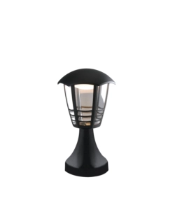 LANTERNA LED "CLOE" NERO GOFFRATO 12W 800LM, Ø17X30 CM