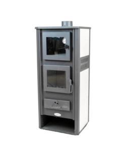 STUFA A LEGNA CON FORNO IGNIP "ROMA" BEIGE 12 KW