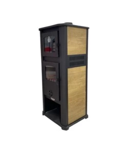 STUFA A LEGNA CON FORNO IGNIP "ROMA" EFFETTO LEGNO 12 KW