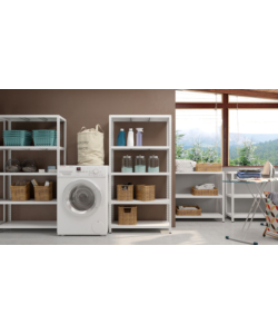 SCAFFALE IN METALLO "ETTORE" BIANCO A BULLONE CON 5 PIANI, 100x40x187 CM PORTATA 80 KG - GRIMA
