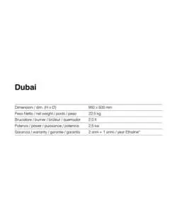 BIOCAMINO DA PAVIMENTO RUBY MODELLO DUBAI BIANCO
