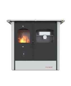 CUCINA A LEGNA CON FORNO VULCANIA "ATENA" BIANCO 8,35 KW