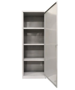 ARMADIO MULTIUSO IN METALLO GRIMA CON 3 PIANI, 60X40X167 CM