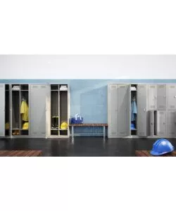 ARMADIO PORTASCOPE IN METALLO GRIMA, 60X40X167 CM