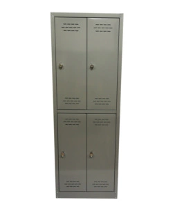 ARMADIO SPOGLIATOIO IN METALLO GRIMA 4 ANTE, 60X40X167 CM