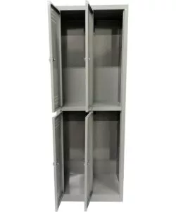ARMADIO SPOGLIATOIO IN METALLO GRIMA 4 ANTE, 60X40X167 CM