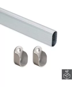 KIT BASTONE APPENDIABITI OVALE CON SUPPORTI, 950 MM