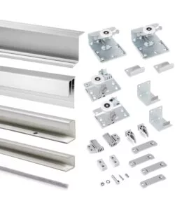 Specchio Estraibile Per Armadio Emuca - 340x1000mm, Grigio Pietra, Ruota 180° - Foto 10