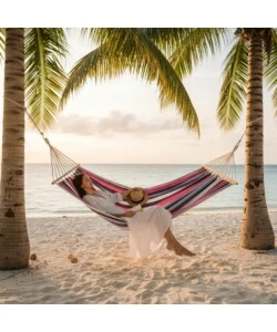 AMACA DA ESTERNO EUROGARDEN IN COTONE E POLIESTERE FANTASIA A RIGHE 200X90 CM