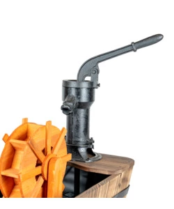 FONTANA DA ESTERNO A CASCATA CON MULINO IN LEGNO E RICIRCOLO ACQUA 60X40X64H CM