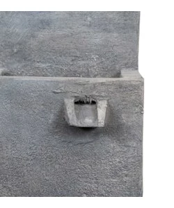 FONTANA DA ESTERNO A DUE VASCHE CON PORTAVASO E POMPETTA PER RICIRCOLO ACQUA 42X40X70 CM