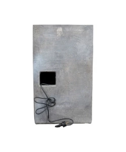 FONTANA DA ESTERNO A DUE VASCHE CON PORTAVASO E POMPETTA PER RICIRCOLO ACQUA 42X40X70 CM
