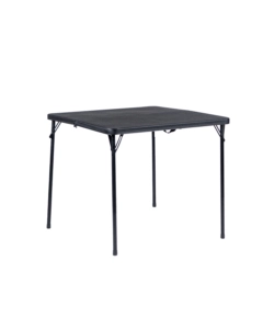 SET DA CAMPEGGIO PIEGHEVOLE EUROGARDEN IN POLIETILENE NERO 4 SEDUTE E TAVOLO