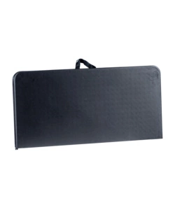 SET DA CAMPEGGIO PIEGHEVOLE EUROGARDEN IN POLIETILENE NERO 4 SEDUTE E TAVOLO